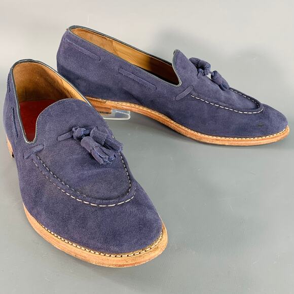 GRENSON Size 12 Scottie Navy Suede Tassel Moccasin Loafer main image 6